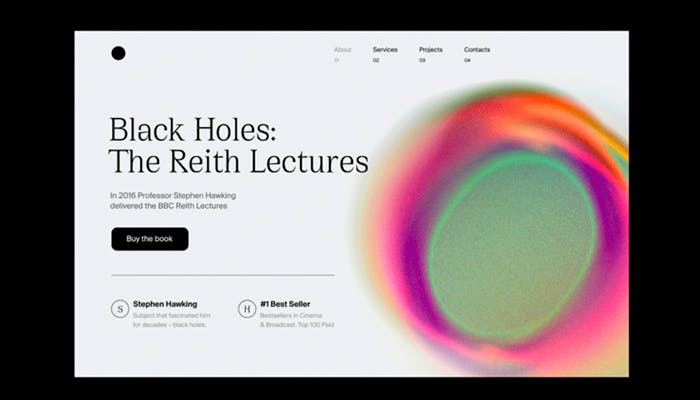 Black holes website
